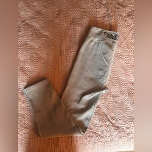 Calvin Klein Woman’s Ribbed Light Blue Leggings